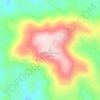 Short Mountain topographic map, elevation, terrain