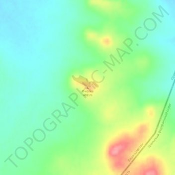 Пчёлка topographic map, elevation, terrain