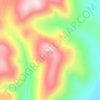 Medicine topographic map, elevation, terrain