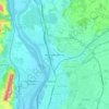Bourg-lès-Valence topographic map, elevation, terrain
