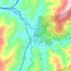 Longji topographic map, elevation, terrain