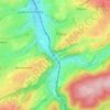 Marché topographic map, elevation, terrain