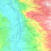 Helwan topographic map, elevation, terrain