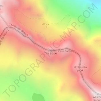 Kangan topographic map, elevation, terrain