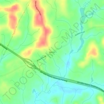 Marion topographic map, elevation, terrain