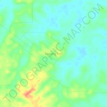 Mayang Sari topographic map, elevation, terrain