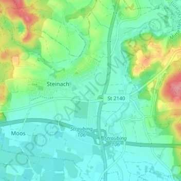 Rotham topographic map, elevation, terrain