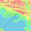 Vannes topographic map, elevation, terrain