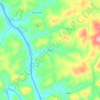 Topia topographic map, elevation, terrain