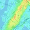 West Bergen topographic map, elevation, terrain