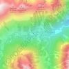 Plateau du Clot topographic map, elevation, terrain