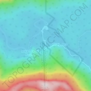 Sempadan topographic map, elevation, terrain