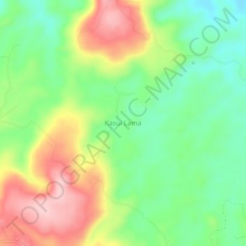 Kasui Lama topographic map, elevation, terrain
