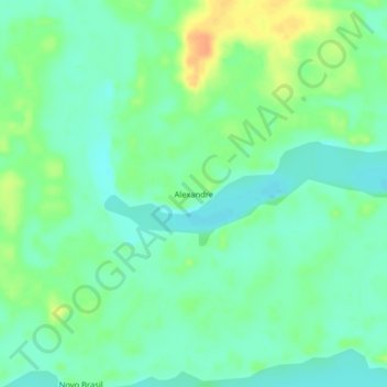 Alexandre topographic map, elevation, terrain