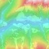 Dharali topographic map, elevation, terrain
