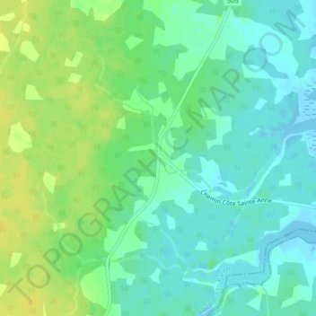 Petit-Chockpish topographic map, elevation, terrain