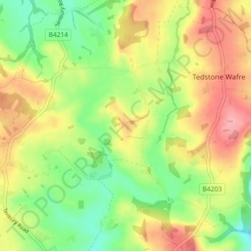 Edvin Loach topographic map, elevation, terrain