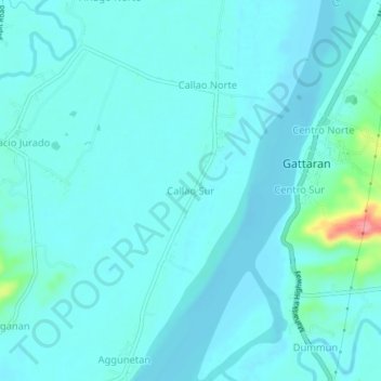 Callao Sur topographic map, elevation, terrain