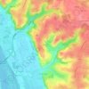 Manière topographic map, elevation, terrain