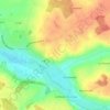 Terres des Champs d'Auxerr topographic map, elevation, terrain