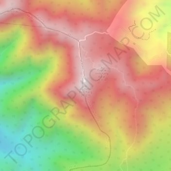 Mount Brinchang topographic map, elevation, terrain