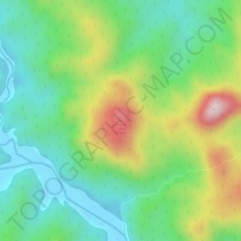 Mount Lico topographic map, elevation, terrain