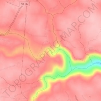 Greeter Falls topographic map, elevation, terrain