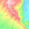 Batur Utara topographic map, elevation, terrain