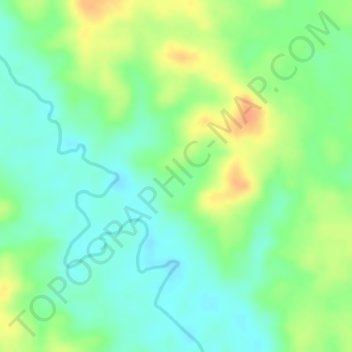 Mandobo topographic map, elevation, terrain