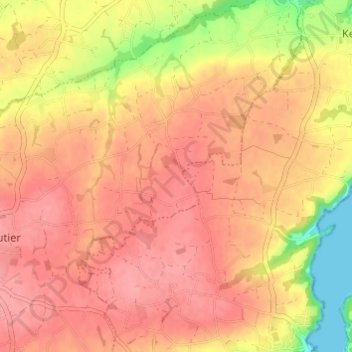Castel Pic topographic map, elevation, terrain