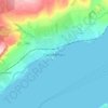 Carrickfergus topographic map, elevation, terrain