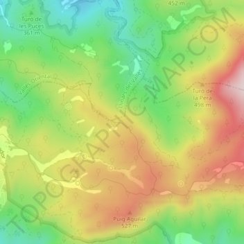 Can Lleget topographic map, elevation, terrain