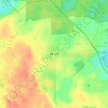 Below topographic map, elevation, terrain
