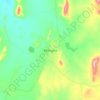 Mhangura topographic map, elevation, terrain