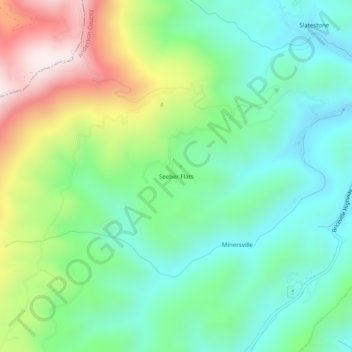 Seeber Flats topographic map, elevation, terrain