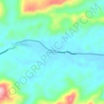 Parang topographic map, elevation, terrain