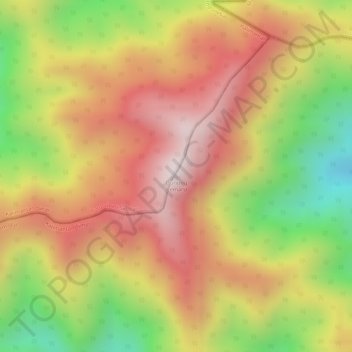 Gunung Cemaru topographic map, elevation, terrain