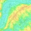 Le Tremblay topographic map, elevation, terrain