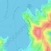 Hermit Bay topographic map, elevation, terrain