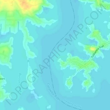 SHOAL topographic map, elevation, terrain