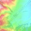 Flamouria topographic map, elevation, terrain