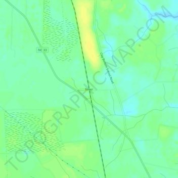 Rover topographic map, elevation, terrain