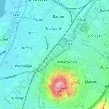 White City topographic map, elevation, terrain