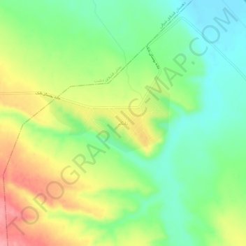 Babak topographic map, elevation, terrain