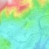 Sur les Nants topographic map, elevation, terrain