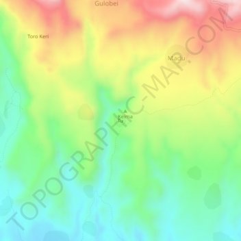 Tu topographic map, elevation, terrain