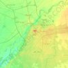 Lahore topographic map, elevation, terrain
