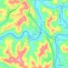 Combs topographic map, elevation, terrain