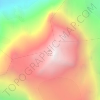Mount Hunter topographic map, elevation, terrain
