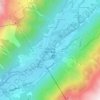 Chamonix-Mont-Blanc topographic map, elevation, terrain